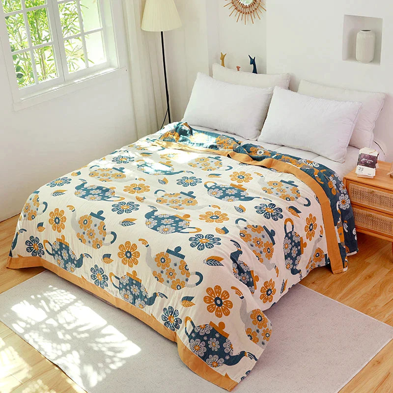 DecorBites™ Cotton Boho Manta Sofa Bed Throw Blanket