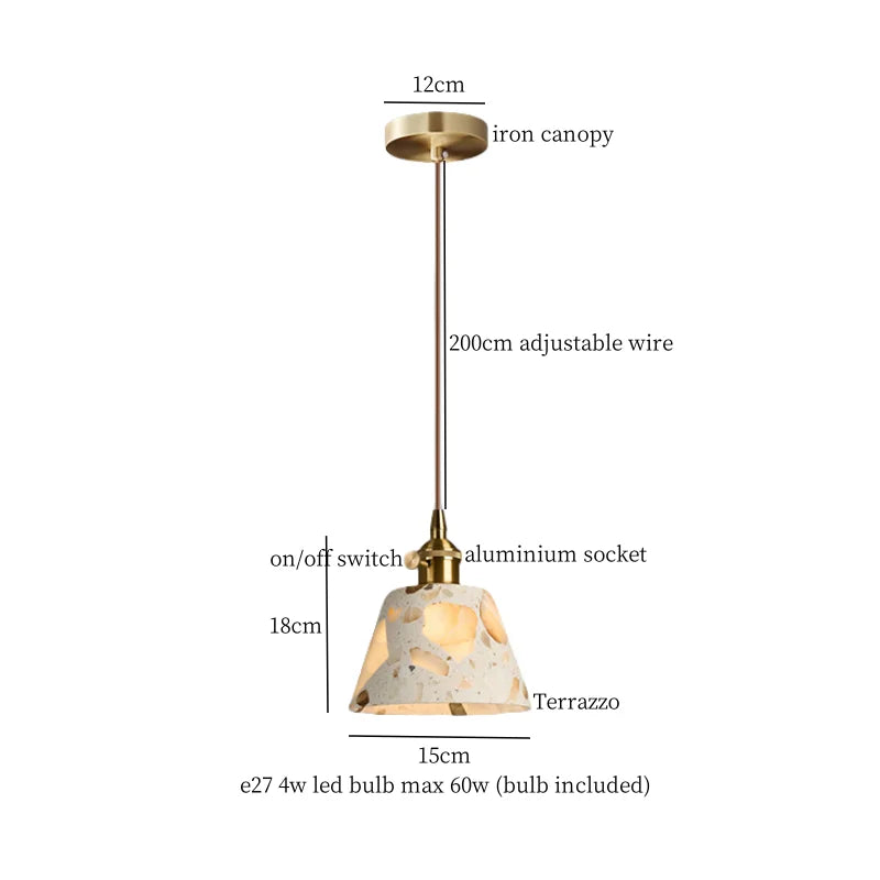 DecorBites™ Green Marble LED Pendant Light - Modern Nordic Interior Lighting Fixture