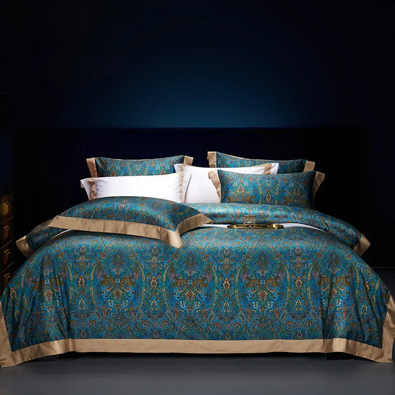DecorBites™ Bohemian Style 1000TC Egyptian Cotton Bedding Set with Digital Printing