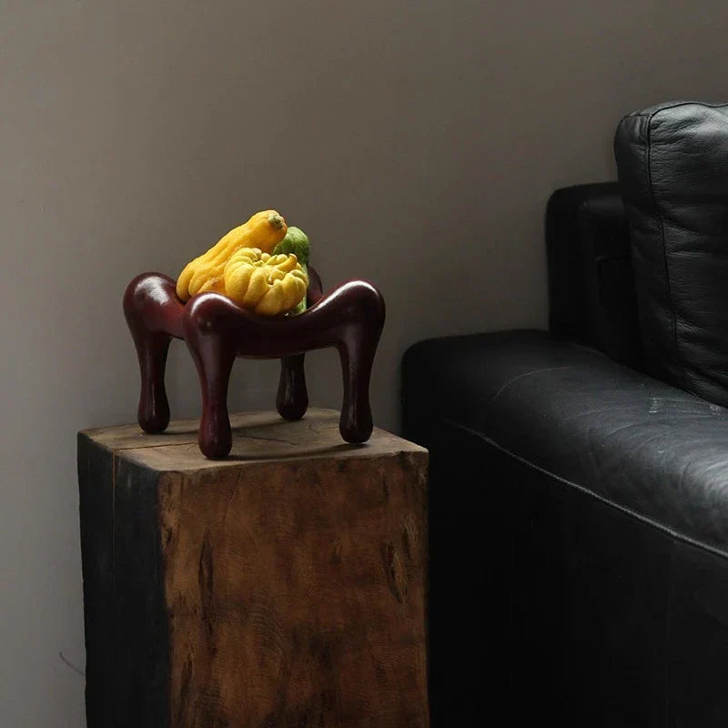 صينية تخزين هندسية DecorBites™ عالية الأرجل للديكور والتنظيم المنزلي