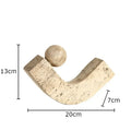 DecorBites™ Geometric Stone Ornaments Desk Decoration Modern Artwork Statue Room Decor