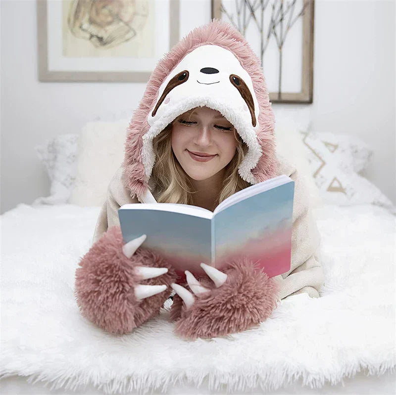 DecorBites™ Cute Leopard Flannel Lap Blanket - Soft & Warm Autumn Shawl Blanket