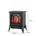 DecorBites™ 3D Flame Electric Fireplace Heater | Instant Heat | Wide-Area Airflow | Modern Home Stove