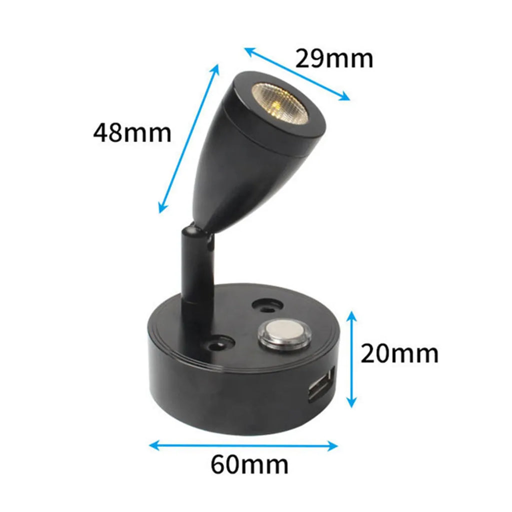 مصابيح LED من DecorBites™ مع شاحن USB ومفتاح تحكم باللمس للمركبات