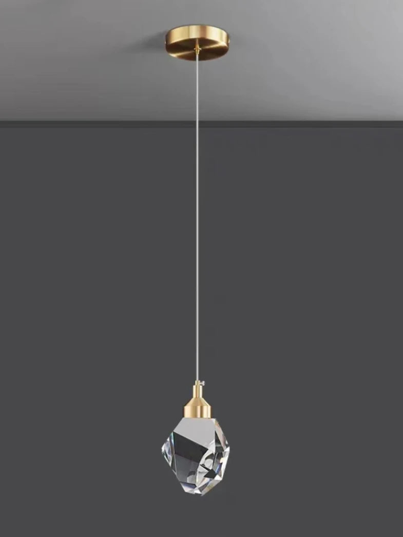 Modern K9 Crystal Linear Pendant Light