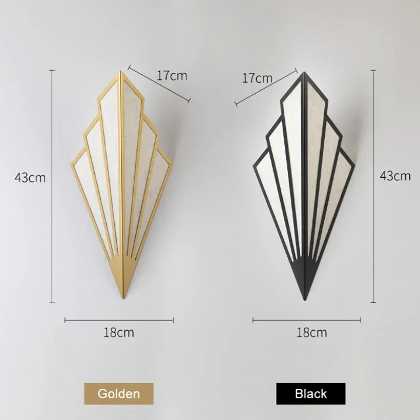 مصباح حائط داخلي LED على شكل مروحة من DecorBites™ لإضاءة الممرات والسلالم وغرف النوم