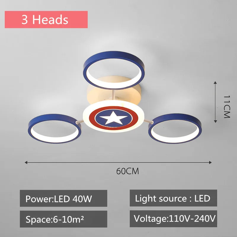 DecorBites™ Plafonnier LED de Dessin Animé pour Enfants | Lampes Décoratives pour Chambre de Garçons et Filles