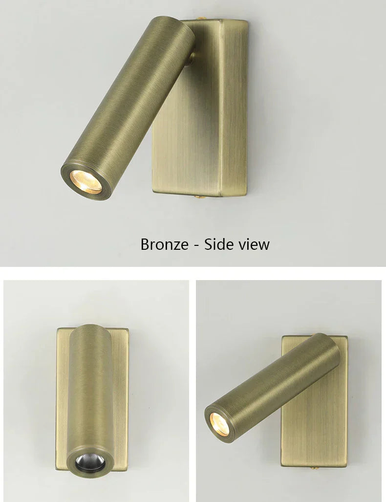 DecorBites™ Adjustable Angle LED Wall Lamp for Bedside Reading & Bedroom Ambiance
