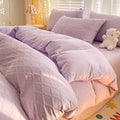 DecorBites™ Fresh Bubble Yarn Fabric Bedding Set - Soft, Breathable Duvet Cover with Sheet