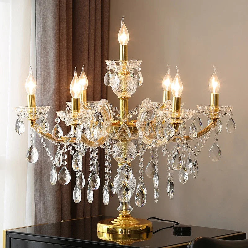 DecorBites™ Crystal Table Light: Modern Luxury Nordic Indoor Lighting for Living Room Bedroom