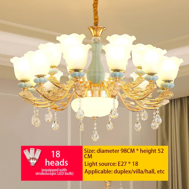 ثريا أوروبية فاخرة من DecorBites™ لغرفة المعيشة وغرفة النوم وقاعة الطعام - تصميم عصري وأنيق
