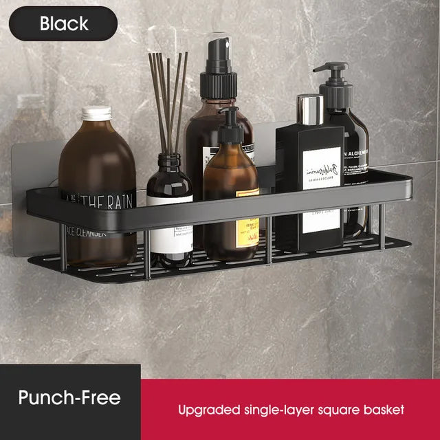 DecorBites™ Corner Shower Shelf Bathroom Storage Holder Shampoo Organizer & Accessories