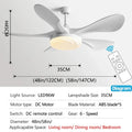DecorBites™ 58-Inch Black Ceiling Fan Light for Dining & Living Rooms has Strong Winds.