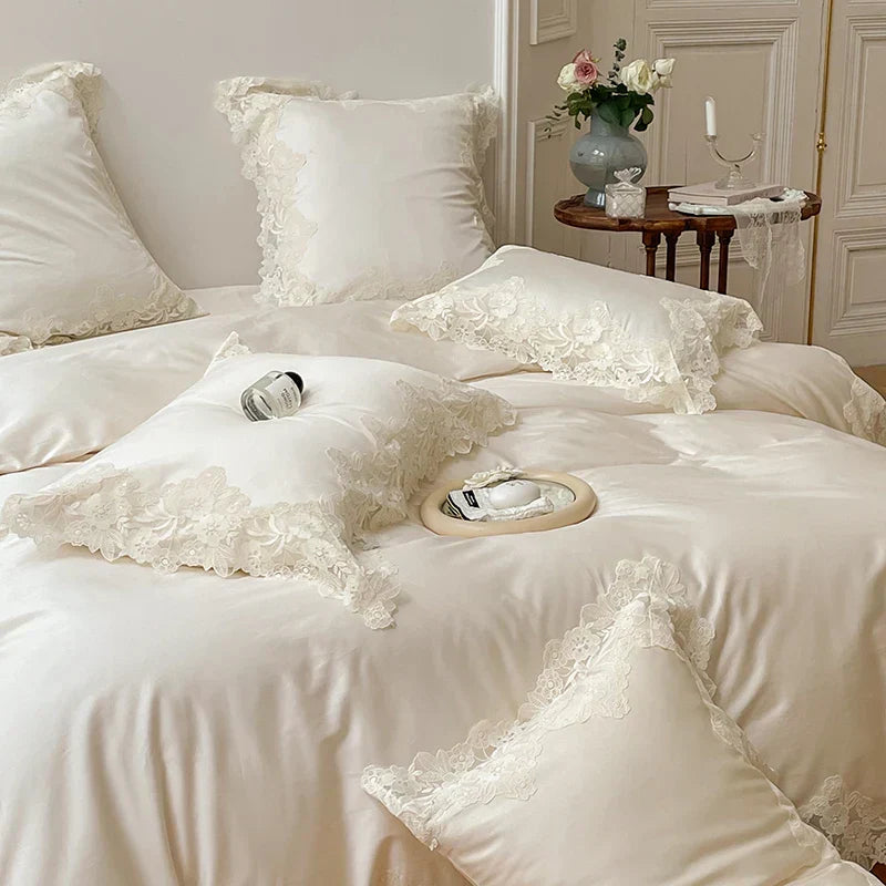 DecorBites™ French Wedding Chic 1000TC Egyptian Cotton Bedding Set