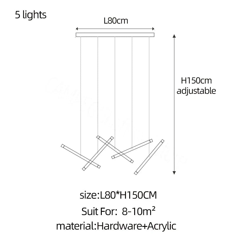 DecorBites™ LED Chandelier: Luxury Indoor Lighting for Living Room, Hall, Staircase