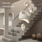 Wabi Sabi Irregular White Pendant Light, E27