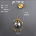 DecorBites™ Glass Ball LED Wall Lamp: Nordic Modern Bathroom Mirror Sconce, Retro Decor Lighting