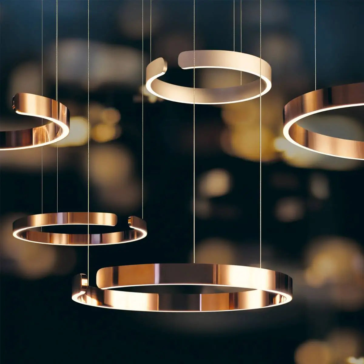 DecorBites™ ثريا LED: إضاءة داخلية عصرية لغرفة النوم، غرفة المعيشة، قاعة الدراسة