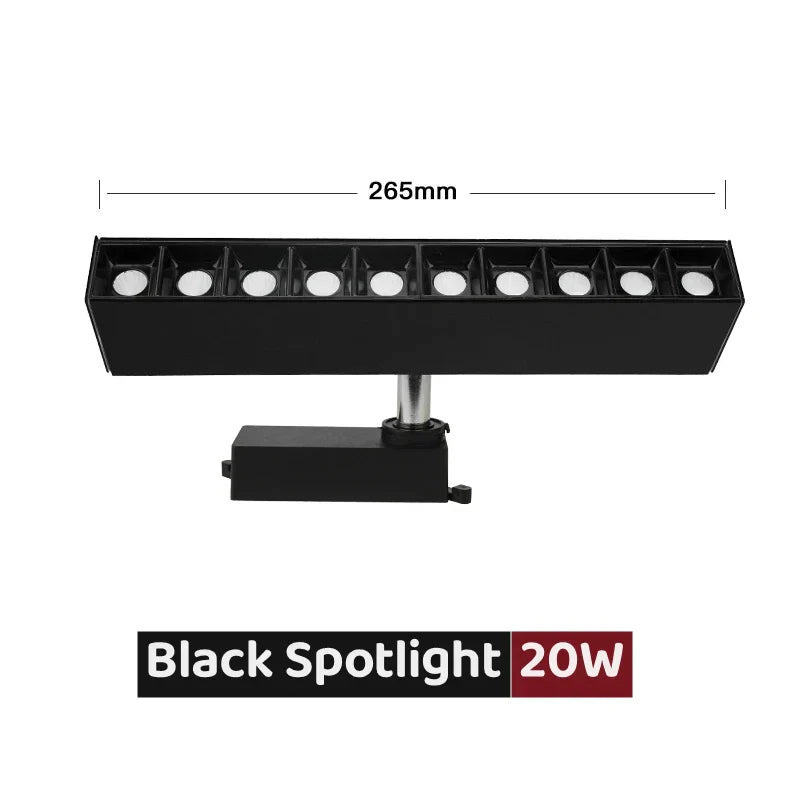 DecorBites™ 30W LED Linear Grille Track Spotlights for Living Room and Store Track Lighting