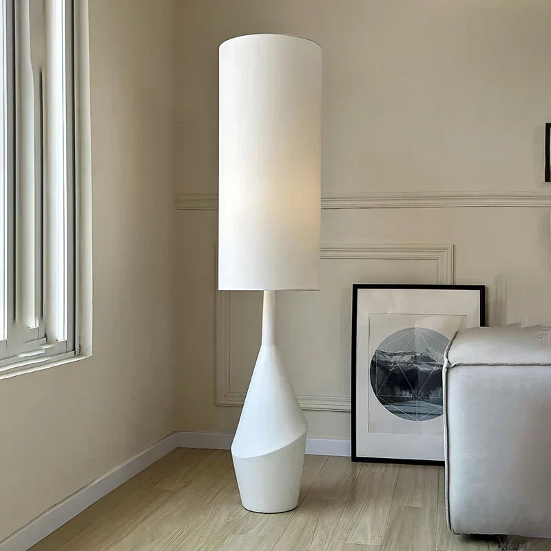 DecorBites™ Cream LED Floor Lamp Nordic Minimalist Style for Living Room & Bedroom