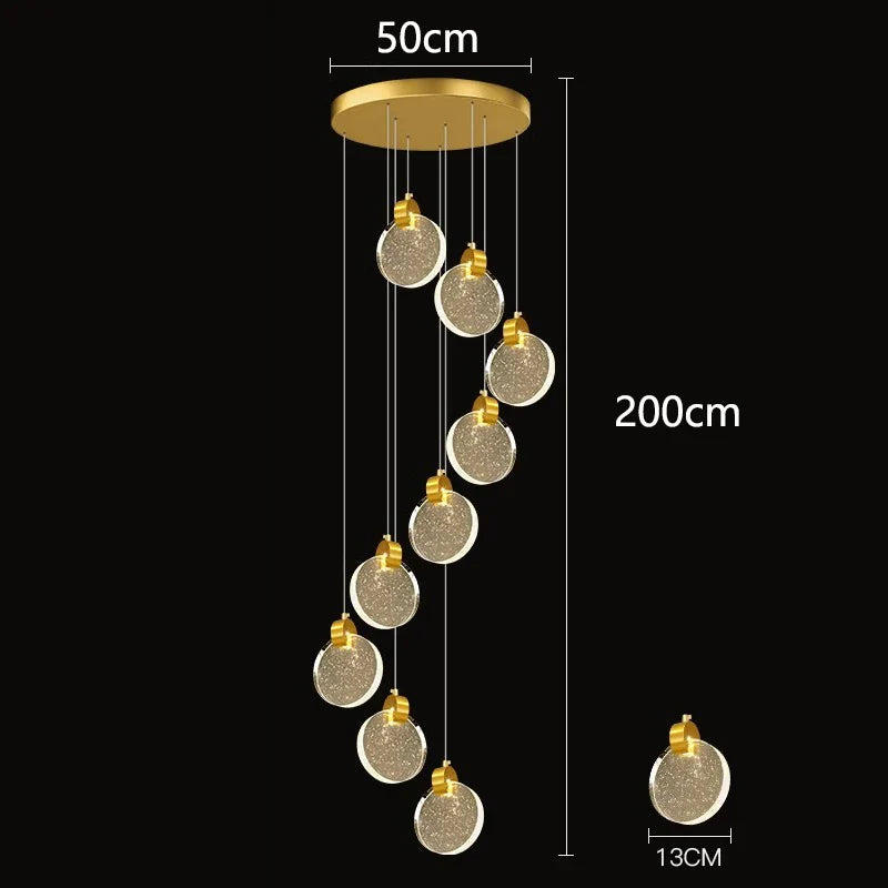 ثريات ديكور بايتس™ LED المتدلية لديكور المنزل العصري والإضاءة الداخلية