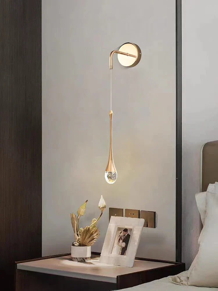 DecorBites™ Crystal LED Wall Lamp Modern Minimalist Living Room Bedside Lamp