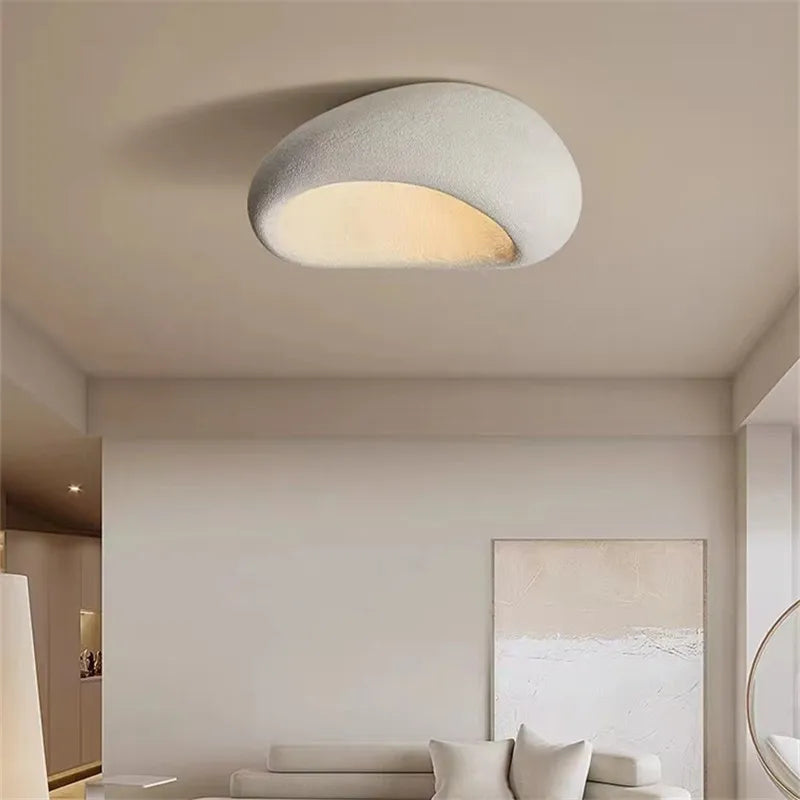 مصباح سقف خمرا E27 من DecorBites™: فن الـWabi Sabi الاسكندنافي لديكور غرف المعيشة المنزلية