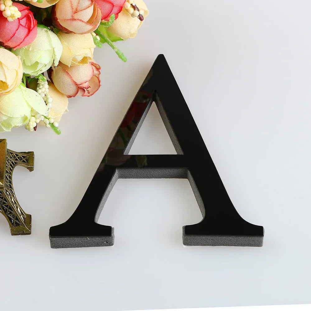 DecorBites™ 3D Mirror Alphabet Letters Wall Decor for Home, Parties, and Weddings