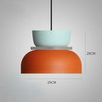 Macaron Acrylic Pendant Light With Iron Shade