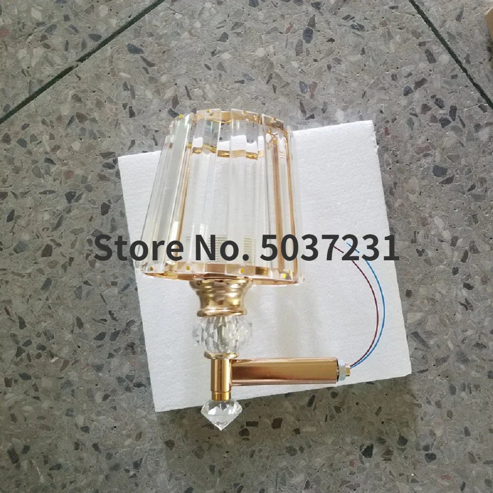 DecorBites™ Crystal Glass Wall Lamp for Bedroom Living Room Staircase