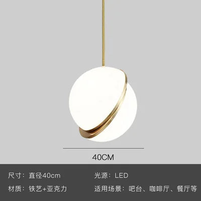 DecorBites™ Gold Lustre LED Pendant Lights for Living/Dining Room, Bedroom & Shop