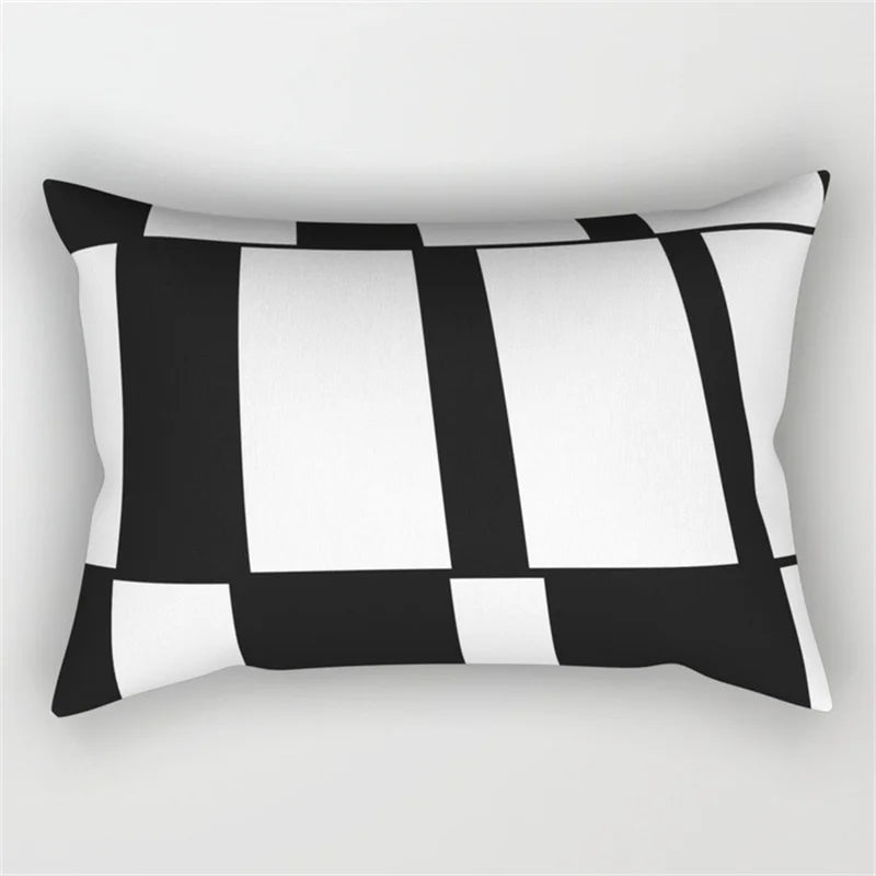 DecorBites™ Geometric Wave Line Waist Pillowcase Set