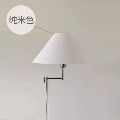 DecorBites™ Cream Rocker Arm LED Floor Lamp for Modern Living Spaces