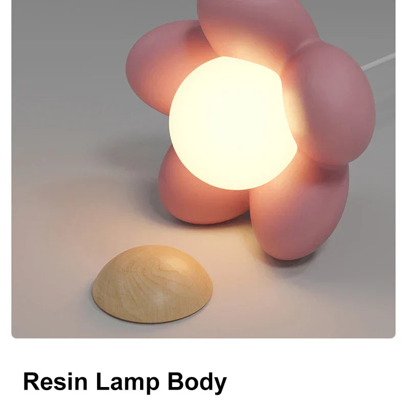 DecorBites™ Cream Flower Pendant Light: Modern Nordic Styling Chandelier for Bedroom & Living Room