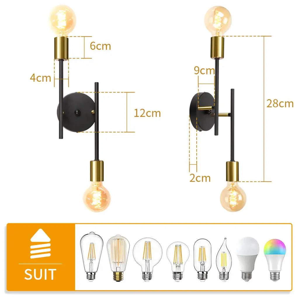 ثريا سقف LED من DecorBites™: شمعدان حائط صناعي حديث لغرفة النوم وغرفة المعيشة والمطبخ