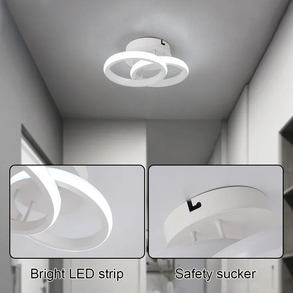 DecorBites™ Acrylic LED Ceiling Light: Modern Home Decor Lighting for Bedroom, Aisle, Balcony, Corridor