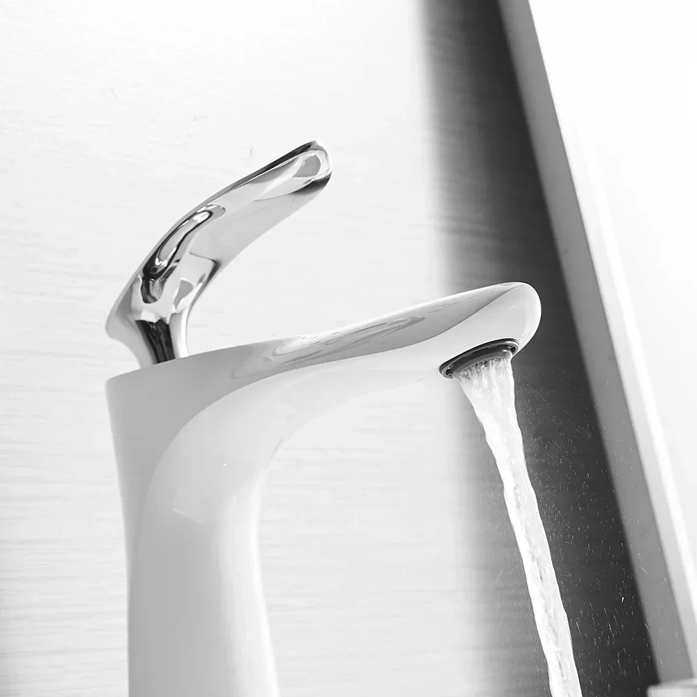 DecorBites™ Gold Waterfall Bathroom Faucet - Single Handle Basin Mixer Tap, Elegant Design