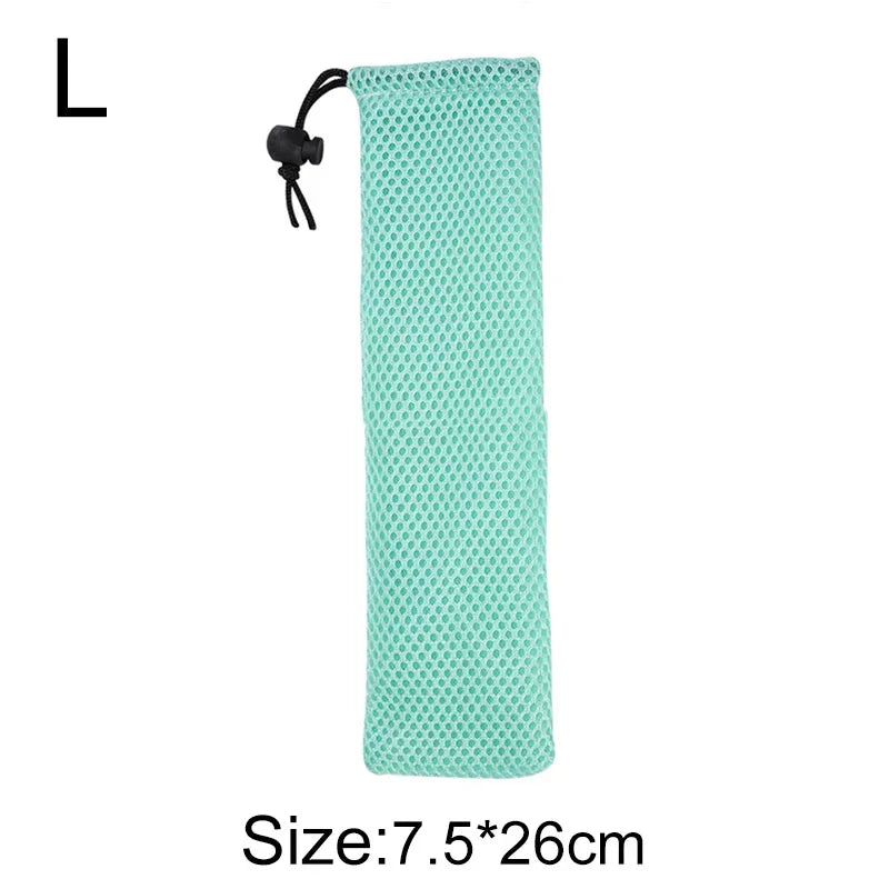 DecorBites™ Cotton Linen Cutlery Case Drawstring Bag for Travel and Home Dining