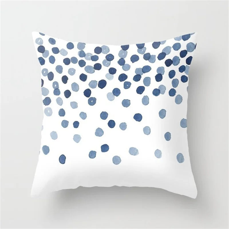 DecorBites™ Geometric Heart Round Cushion Cover for Home Decor