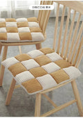 DecorBites™ Corduroy Cushion: Plaid Thickened Office Chair, Dining Chair, Sofa Floor Cushion