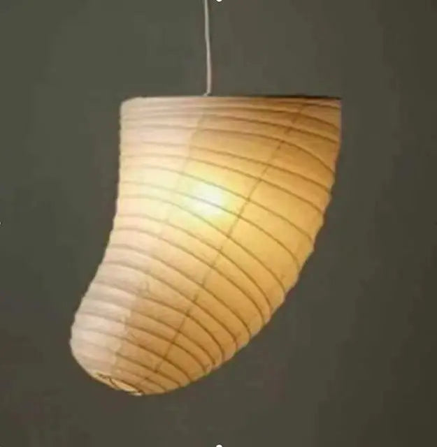 Japandi White Rice Paper Akari Pendant Light