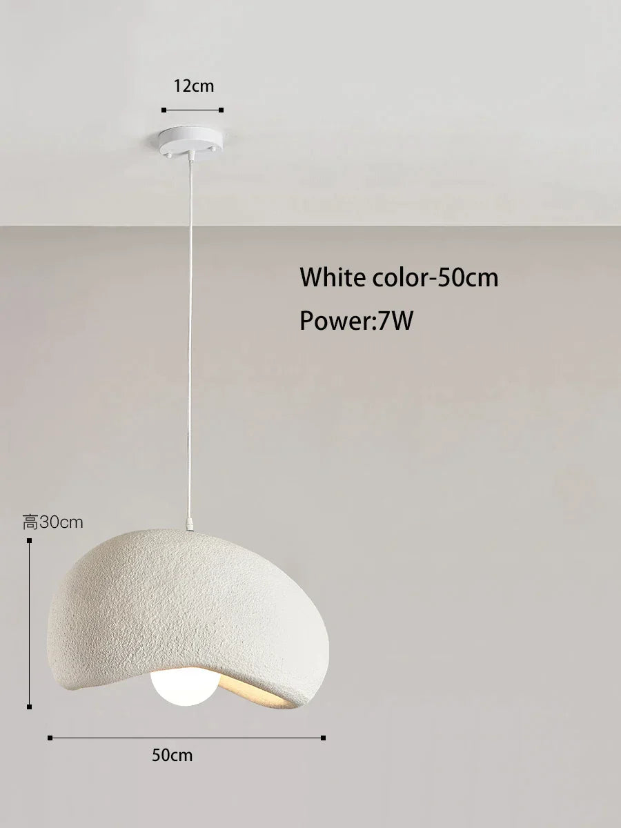 DecorBites™ Cream Style Cloud Chandelier Cement LED Pendant Lamp - Modern Hanging Light