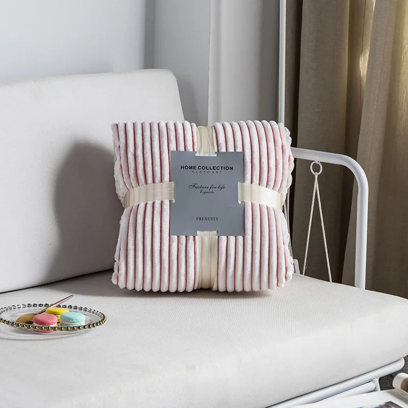DecorBites™ Cozy Nordic Wool Throw Blanket: Soft & Stylish for Office, Sofa, or Shawl
