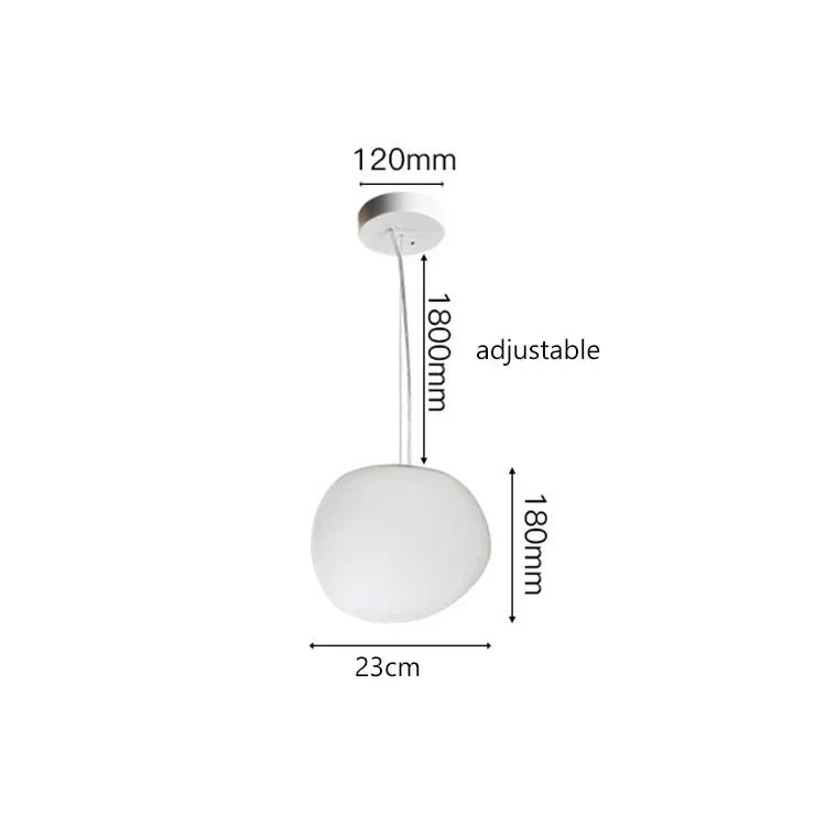 DecorBites™ Glass Ball LED Pendant Lights for Home Decor, Living/Dining Room, Bar, & Stairs