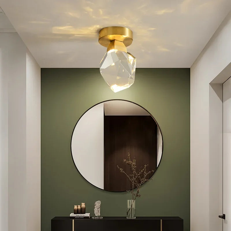 DecorBites™ Gold Minimalist LED Wall Lamp for Living, Bedroom, Kitchen, and Restaurant Lighting