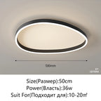 Modern White LED Ring Pendant Chandelier
