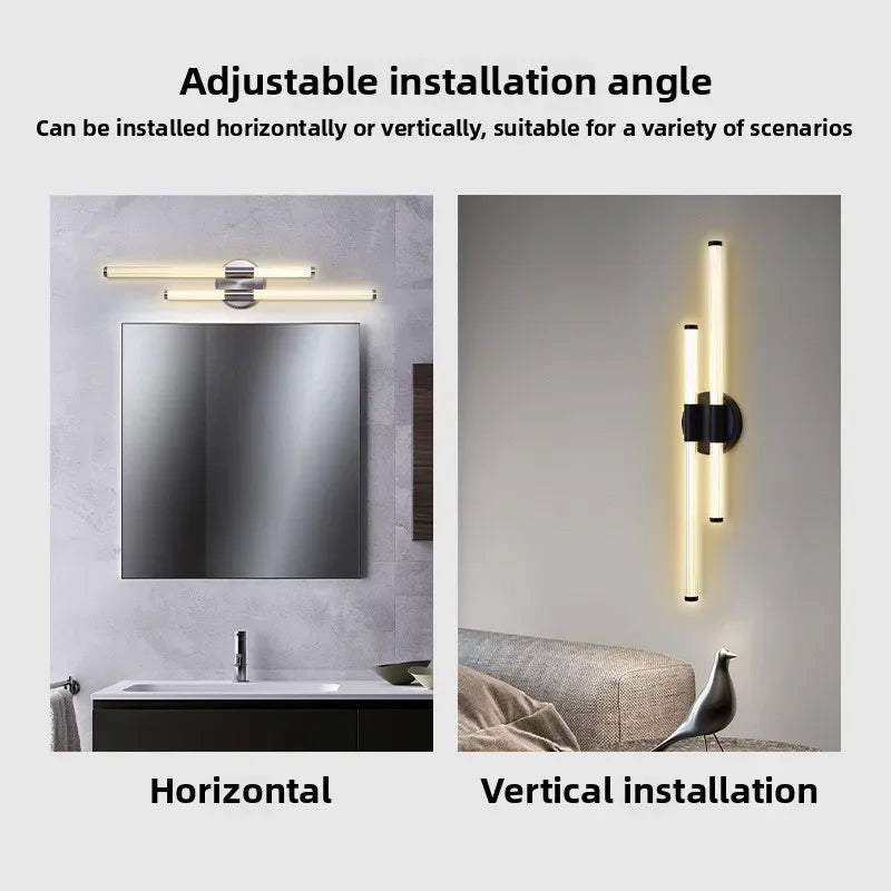 أبليك حائط أكريليك بإضاءة LED من DecorBites™‎ لإضاءة داخلية عصرية في غرف المعيشة والحمامات
