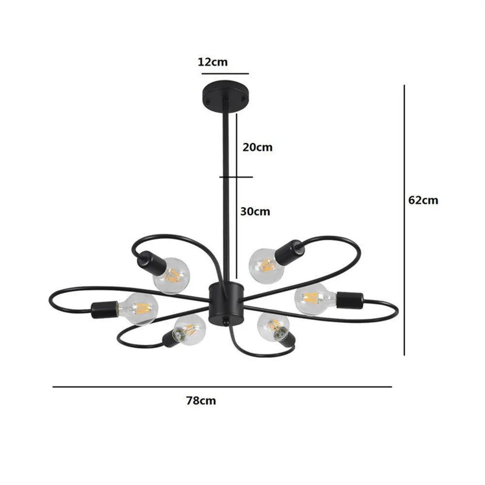 ثريا فروع LED من DecorBites™ لإضاءة غرفة المعيشة وغرفة النوم والمطبخ