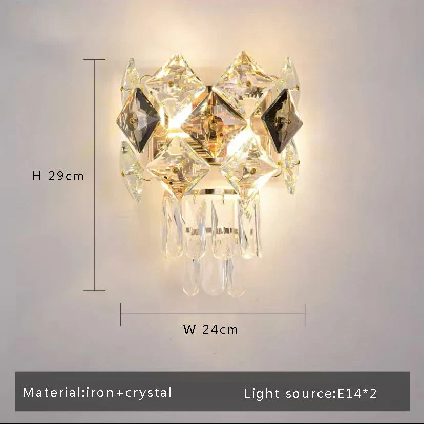 وحدة إضاءة سقف LED زجاجية ذهبية DecorBites™ من الفولاذ المقاوم للصدأ
