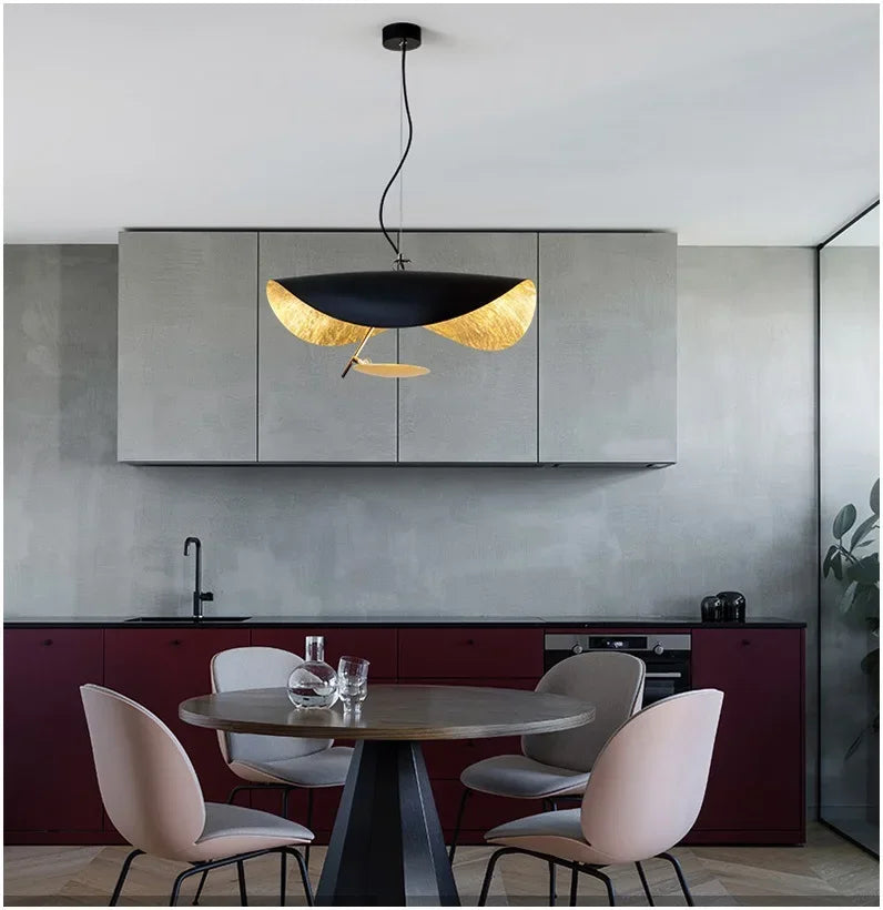 ثريا الأطباق الطائرة LED DecorBites™ - إضاءة سقف حديثة لغرفة المعيشة والبار